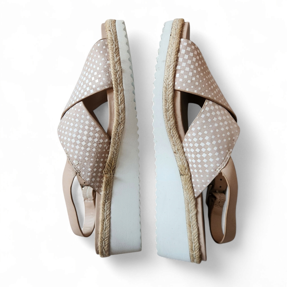 Alex Marie Tan Sandals with Woven Crisscross Straps - Picture 8 of 10